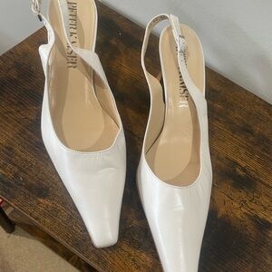 Peter Kaiser Cream Slingback Heels
